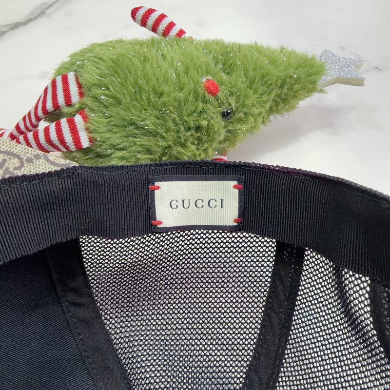 GUCCI Owl Print GG Supreme貓頭鷹印花棒球帽-6