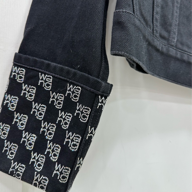 Alexander Wang黑色牛仔外套,XXS碼 100%純棉材質,舒適透氣-2