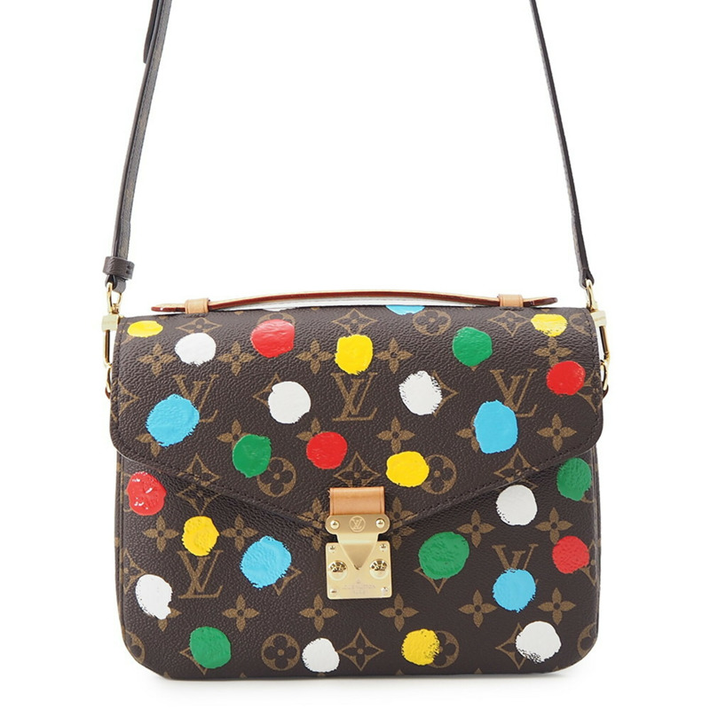 路易威登 Monogram Painted Dot LV × YK Pochette Metis MM M46384 兩用手袋,草間彌生聯名款 LOUIS VUITTON-0