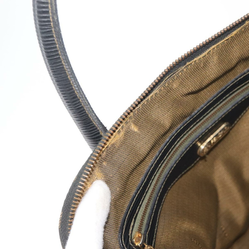 【日本直送】FENDI Zucca帆布手提包 黑色棕色 正品 179721A-9