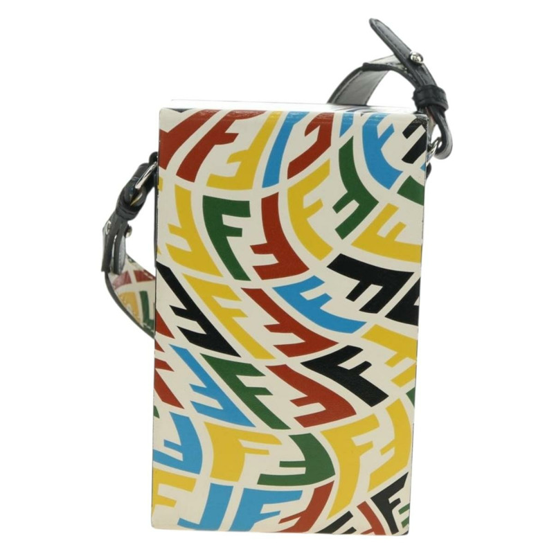 【日本直送】FENDI Zucca帆布Vertigo單肩包 PVC多色銀色 正品 180356M-12
