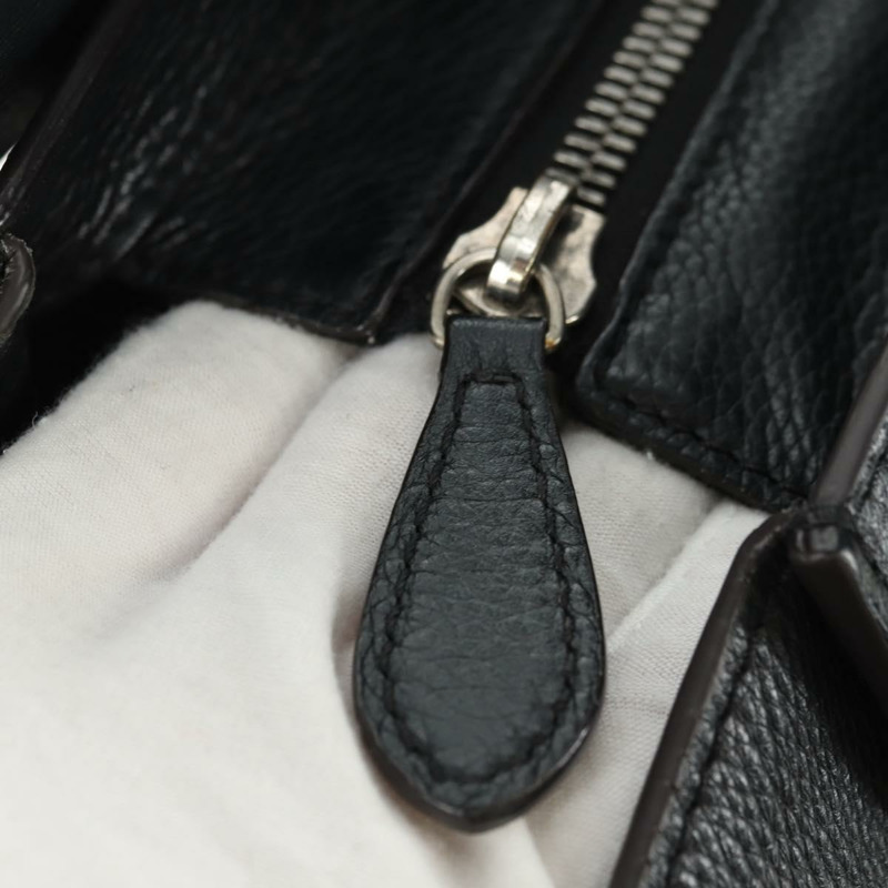 【日本直送】CELINE Luggage 迷你手提包,黑色銀色真皮,正品,貨號 180490SAM-9
