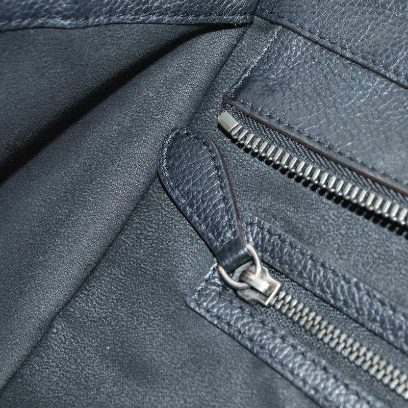 【日本直送】CELINE Luggage 迷你手提包,黑色銀色真皮,正品,貨號 180490SAM-21