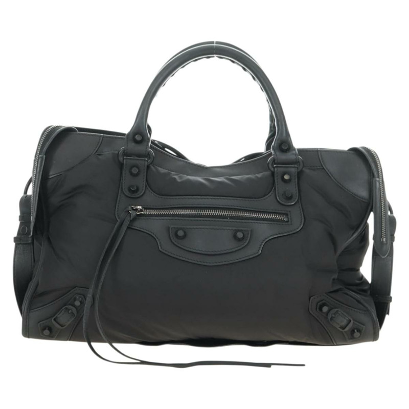 【日本直送】BALENCIAGA 城市手提包 尼龍 2way 黑色 115748 正品 180488SAM-12