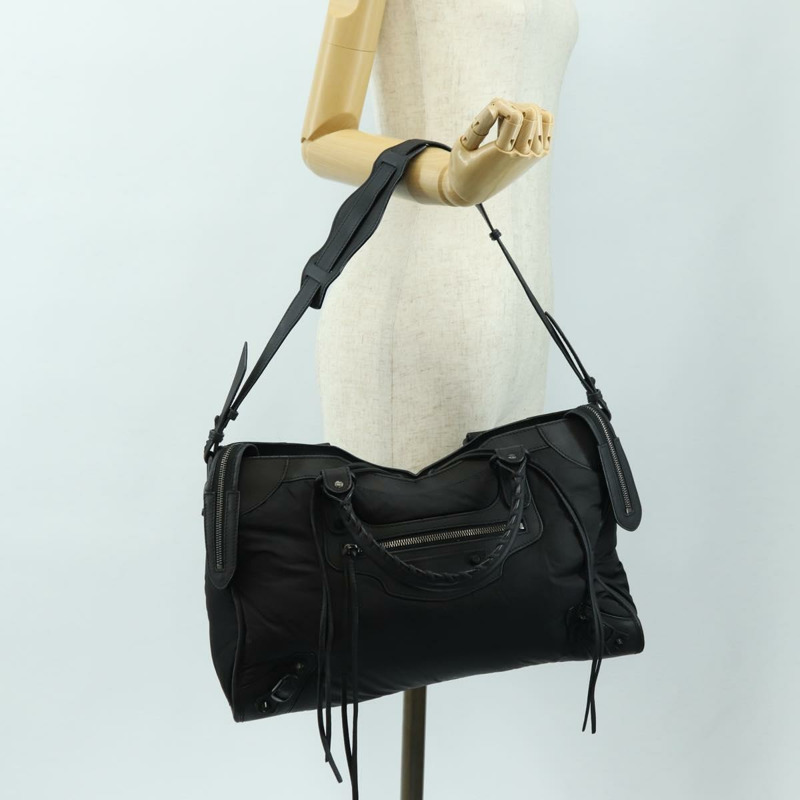 【日本直送】BALENCIAGA 城市手提包 尼龍 2way 黑色 115748 正品 180488SAM-25
