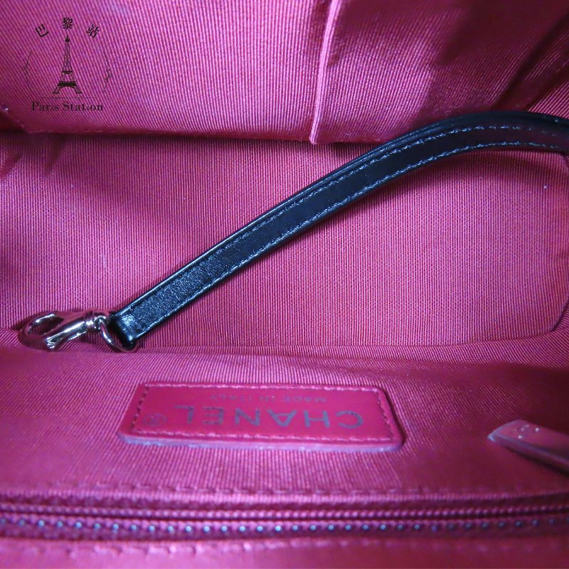 【巴黎站二手名牌專賣店】*現貨*CHANEL 香奈兒 真品*Gabrielle 經典藍黑拼接牛皮雙色金鍊 流浪包 斜背包 肩背包(小)-3