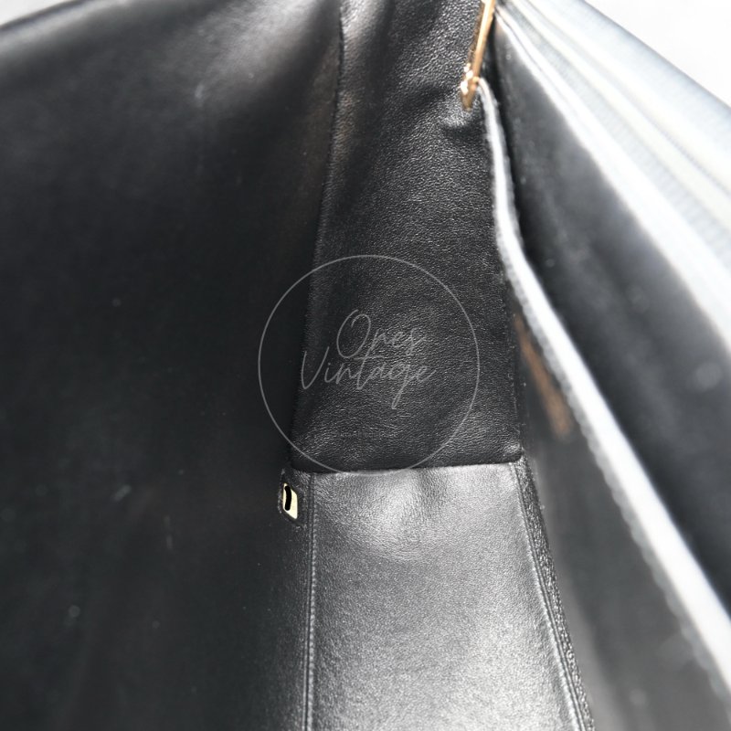 中古 Chanel 香奈兒 So Black 荔枝皮/魚子醬皮革 肩背包-20