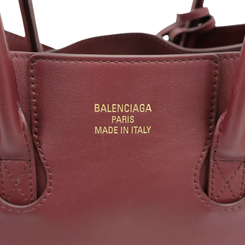 酒紅色 牛皮 Bel Air 兩用包【Balenciaga 巴黎世家】 812545-5