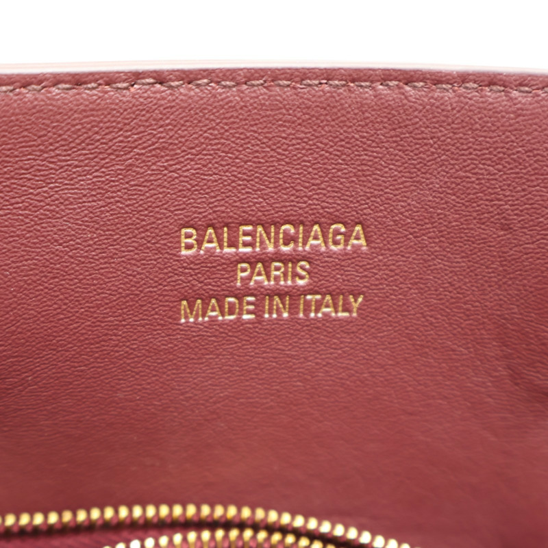 酒紅色 牛皮 Bel Air 兩用包【Balenciaga 巴黎世家】 812545-6