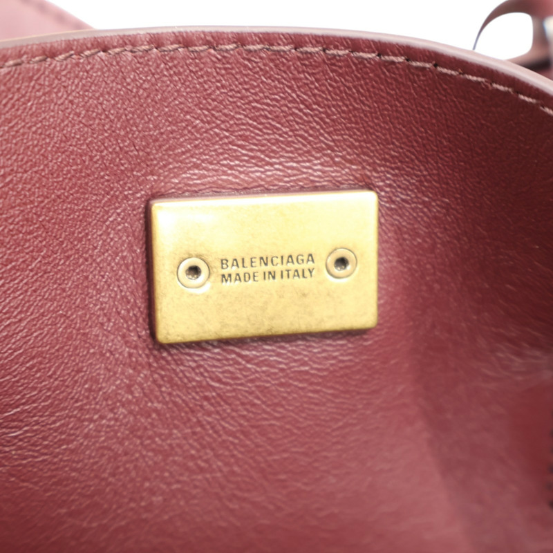 酒紅色 牛皮 Bel Air 兩用包【Balenciaga 巴黎世家】 812545-7