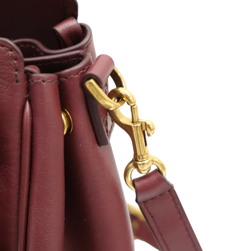 酒紅色 牛皮 Bel Air 兩用包【Balenciaga 巴黎世家】 812545-17