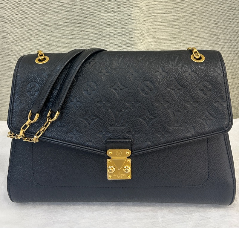 Lv M60638 Germain Empreinte 壓紋小牛皮斜挎包-0