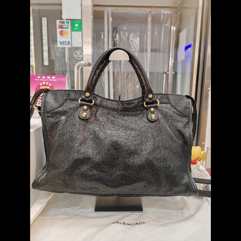 Balenciaga Classic city Medium黑金-2