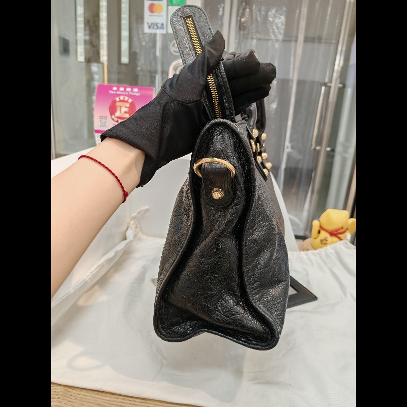 Balenciaga Classic city Medium黑金-4