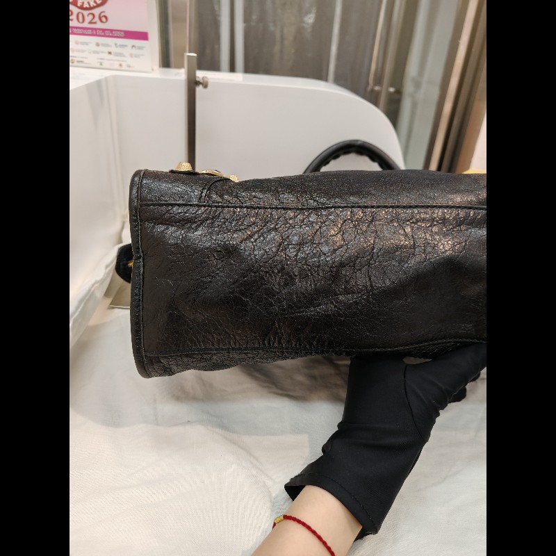 Balenciaga Classic city Medium黑金-5