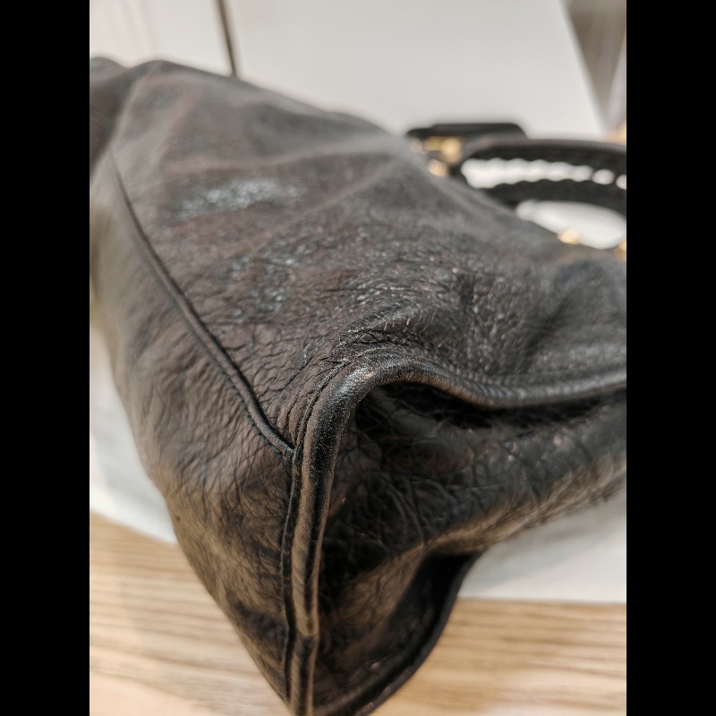 Balenciaga Classic city Medium黑金-10