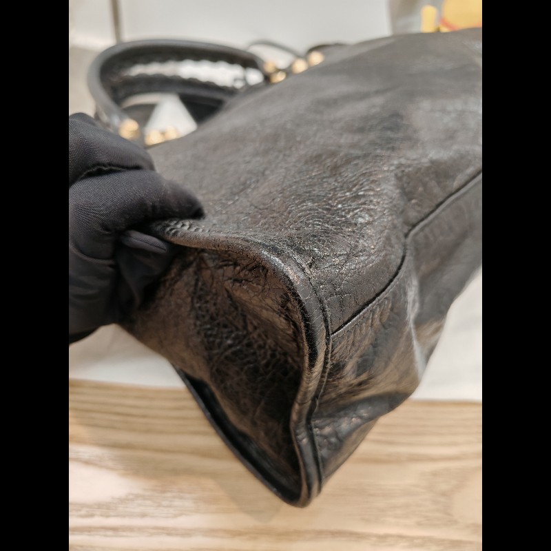 Balenciaga Classic city Medium黑金-11