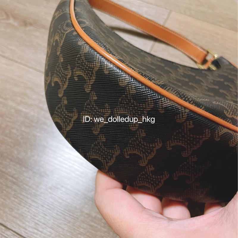 CELINE 凱旋門logo sling bag-4