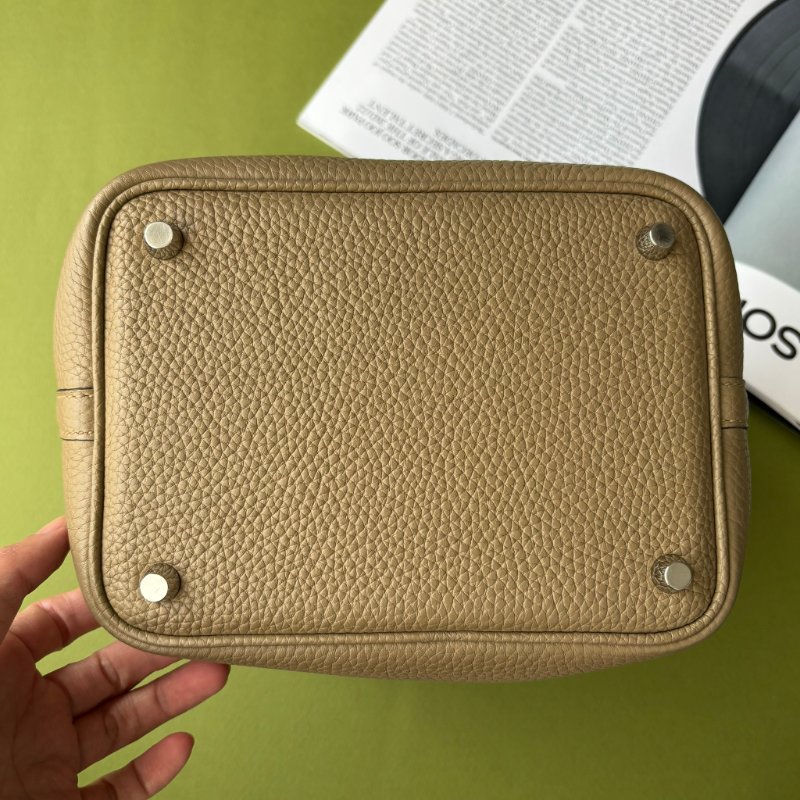 小天菜 ::Hermès:: Picotin 18 Beige Marfa 8Q瑪爾法米銀釦手提包-5