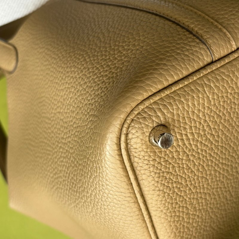 小天菜 ::Hermès:: Picotin 18 Beige Marfa 8Q瑪爾法米銀釦手提包-7