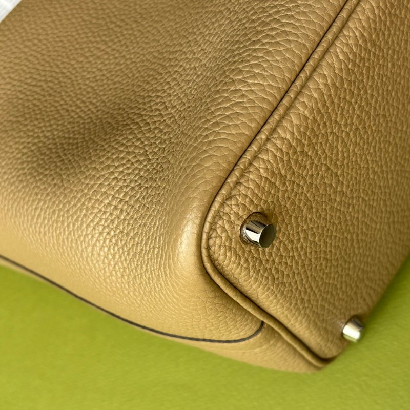 小天菜 ::Hermès:: Picotin 18 Beige Marfa 8Q瑪爾法米銀釦手提包-8