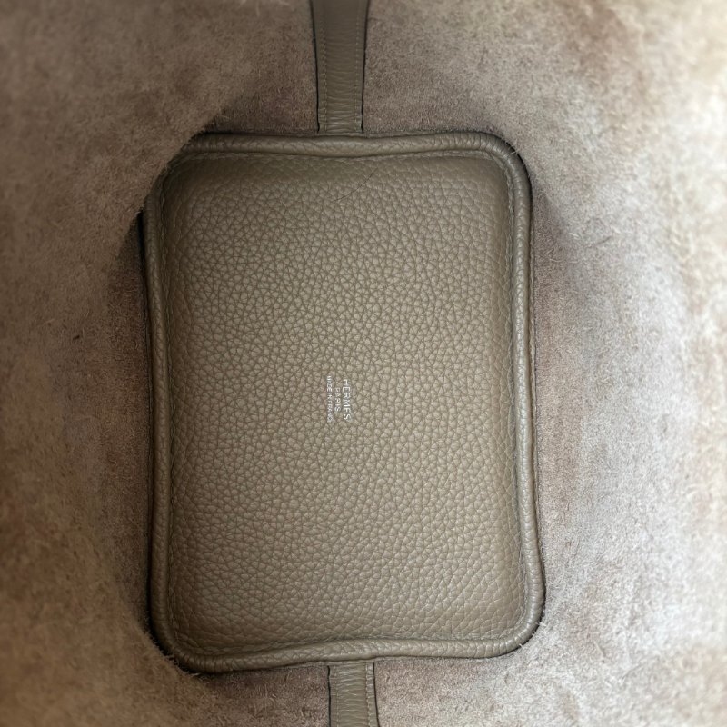 小天菜 ::Hermès:: Picotin 18 Beige Marfa 8Q瑪爾法米銀釦手提包-11