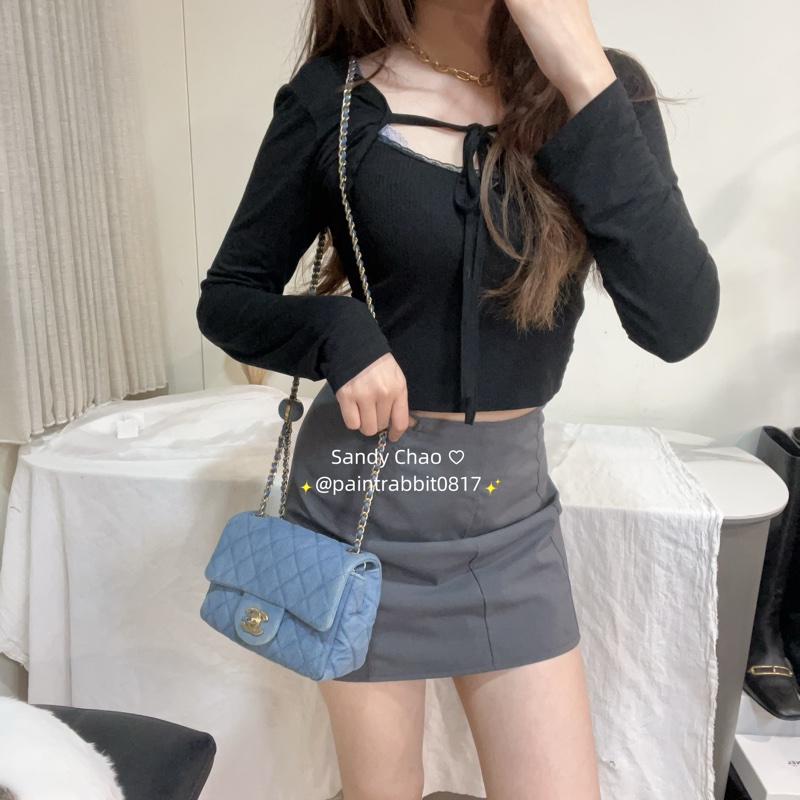 ෆ Chanel 牛仔金球方胖🈶購證-5