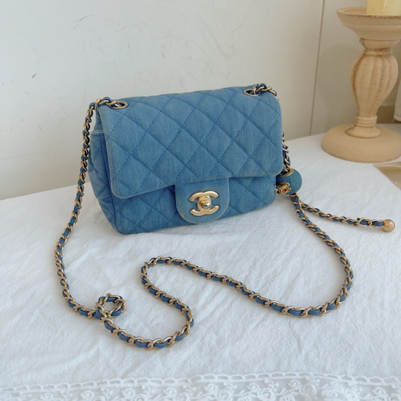 ෆ Chanel 牛仔金球方胖🈶購證-7