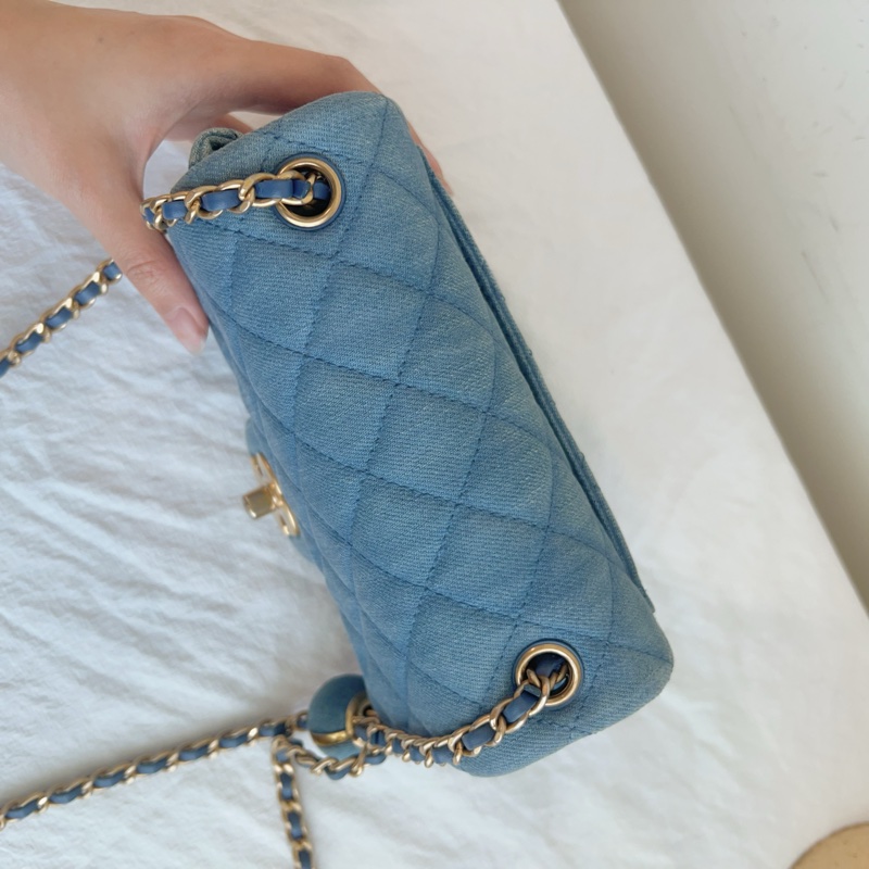 ෆ Chanel 牛仔金球方胖🈶購證-15