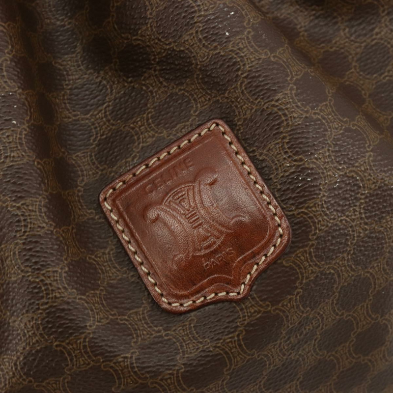 【日本直送】CELINE Macadam帆布肩背包 PVC皮革 棕色 金色 正品 180626A-16