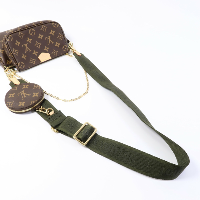 LOUIS VUITTON Monogram Multi Pochette Accessoires金扣肩背袋-8