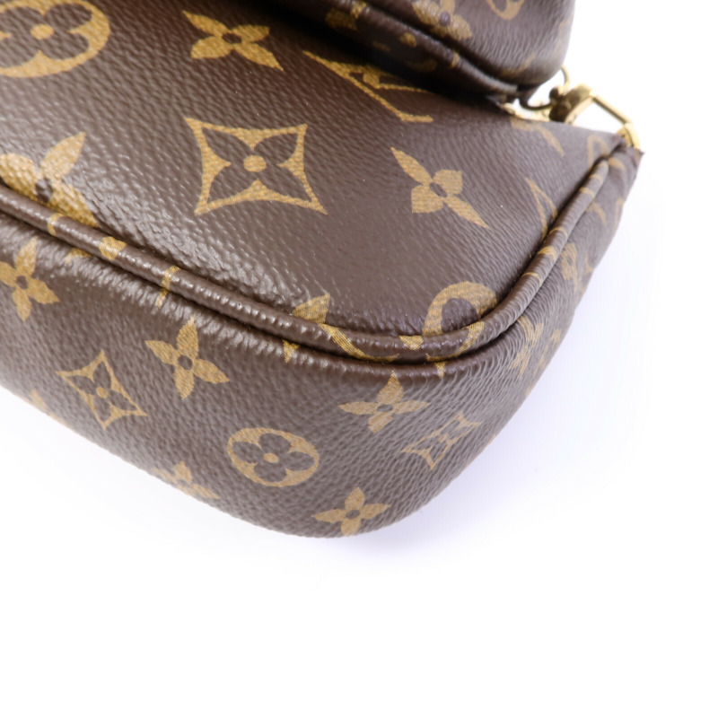 LOUIS VUITTON Monogram Multi Pochette Accessoires金扣肩背袋-9