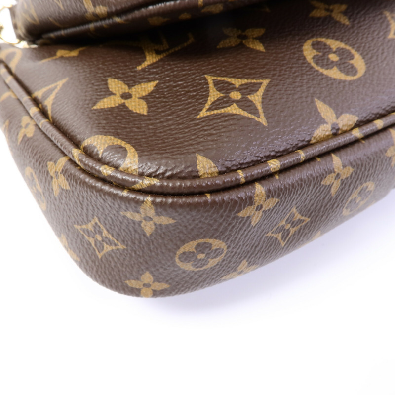 LOUIS VUITTON Monogram Multi Pochette Accessoires金扣肩背袋-10