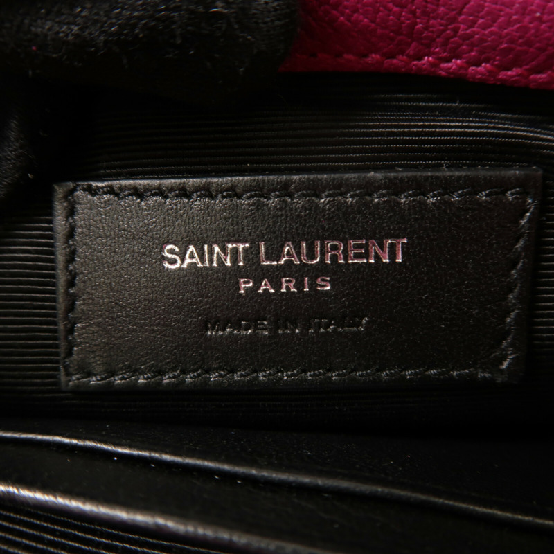 YVES SAINT LAURENT 牛皮皮革Classic Baby鏈帶肩背袋-5