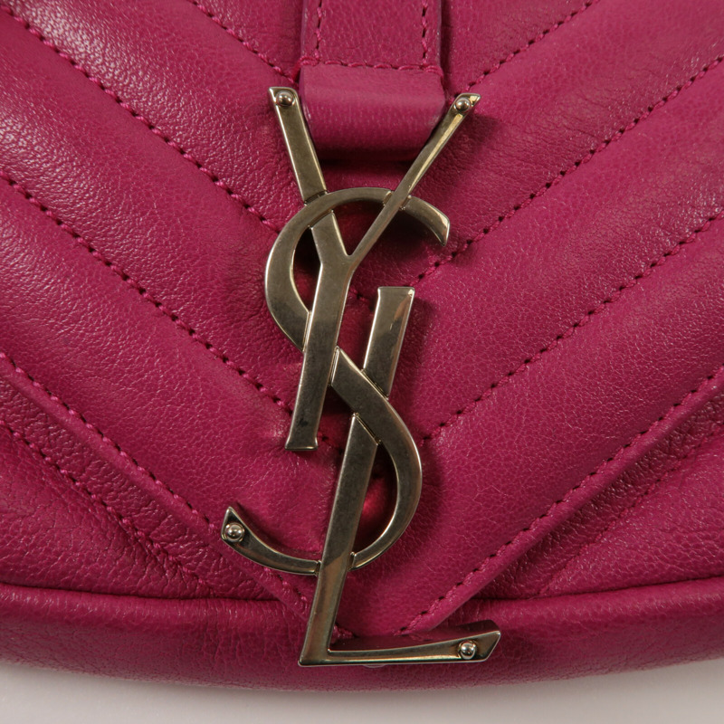 YVES SAINT LAURENT 牛皮皮革Classic Baby鏈帶肩背袋-7