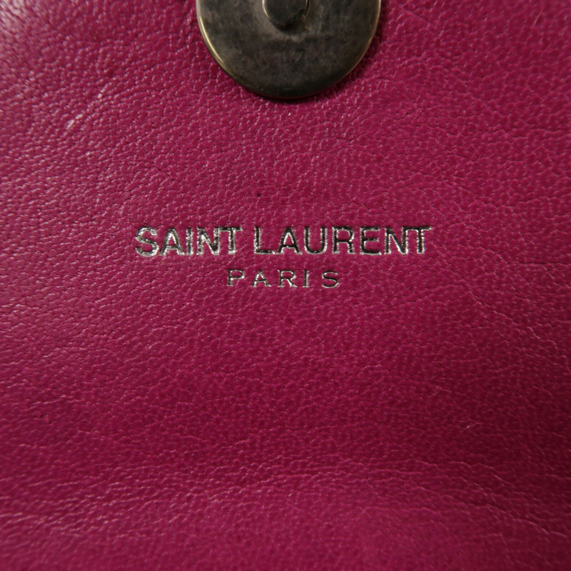 YVES SAINT LAURENT 牛皮皮革Classic Baby鏈帶肩背袋-8