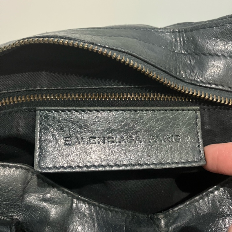 BALENCIAGA part-time墨綠色 機車包-3