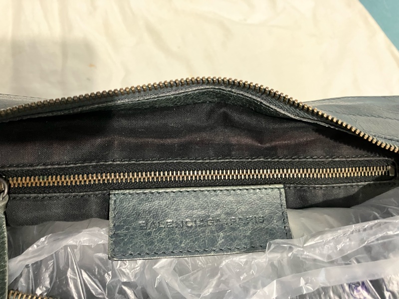 BALENCIAGA part-time墨綠色 機車包-14