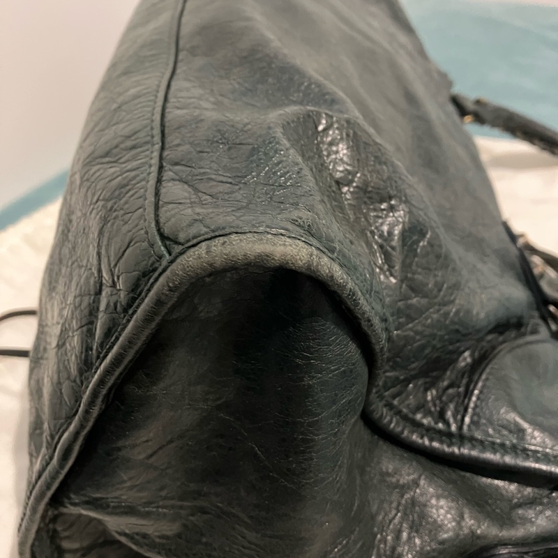 BALENCIAGA part-time墨綠色 機車包-22