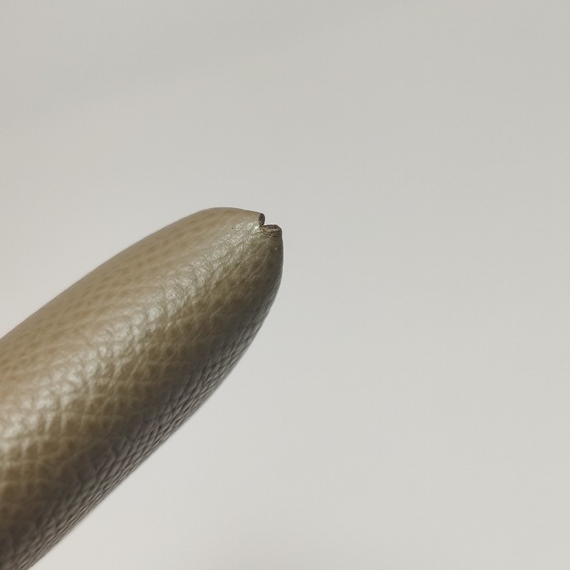 Hermes Calvi摺疊卡包Epsom銀扣18etoupe大象灰B刻-12
