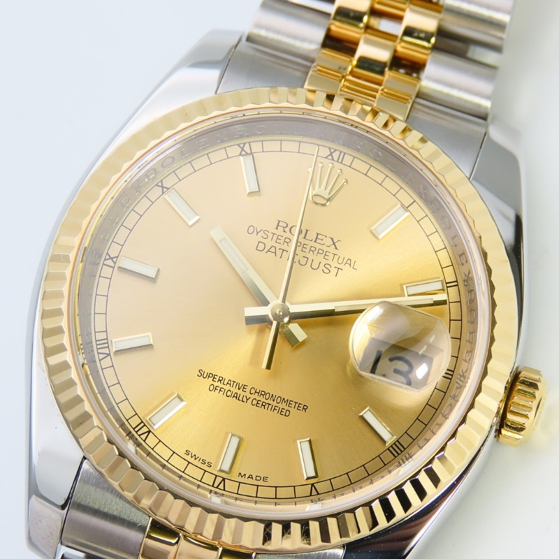 勞力士 Datejust 116233 不鏽鋼及18K黃金組合男錶-5