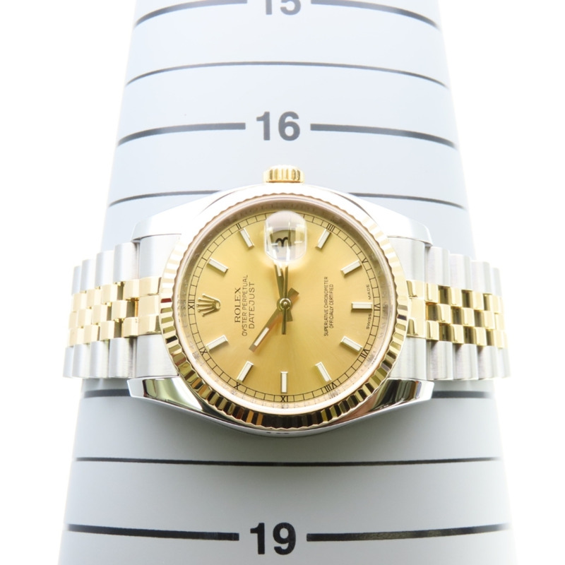勞力士 Datejust 116233 不鏽鋼及18K黃金組合男錶-17