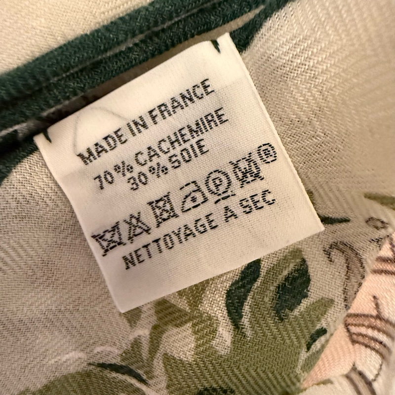 💖Hermes 三角巾 赤道叢林💖 綠色 全新-5