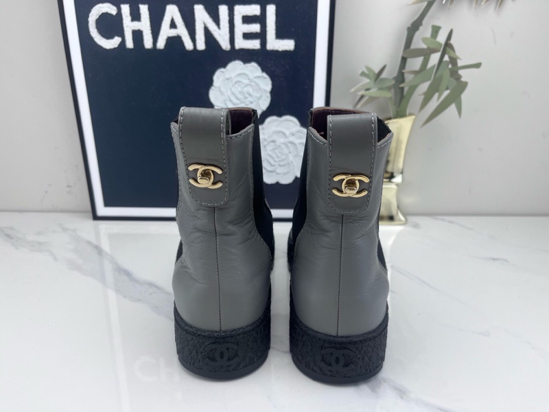 Chanel香奈兒雙C拼色短靴 36.5碼-2