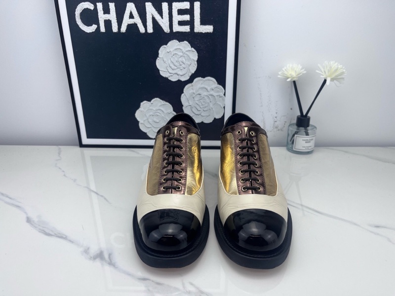 chanel香奈兒 黑金雙C休閒鞋 37.5碼-1