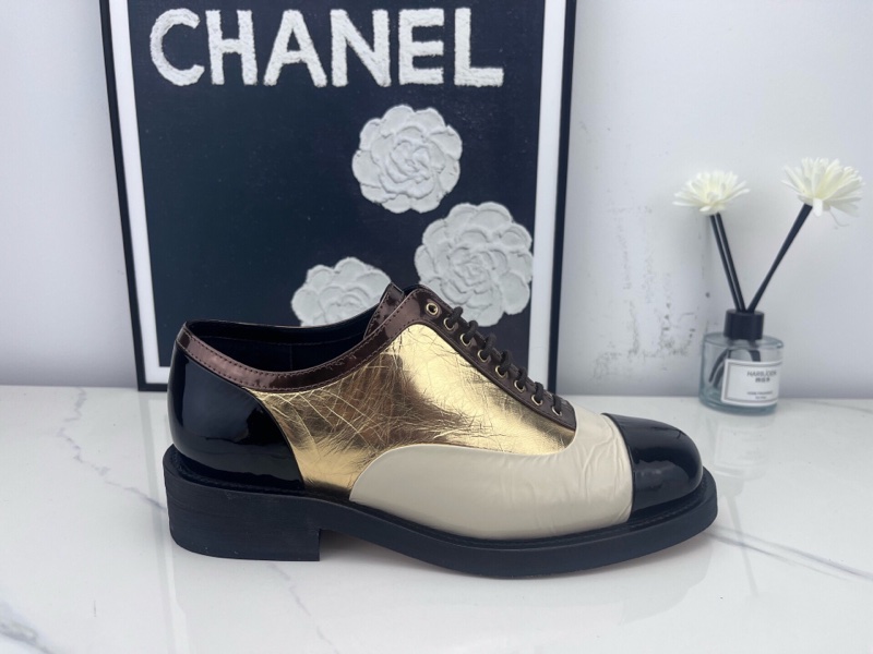 chanel香奈兒 黑金雙C休閒鞋 37.5碼-5