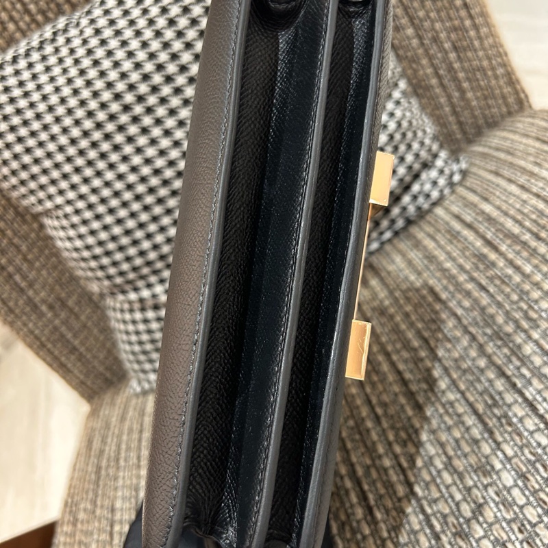 Hermes 愛馬仕 黑金 24康康 玫瑰金扣~ A刻 配件 塵袋-6