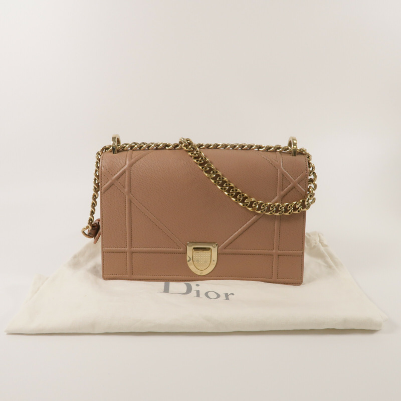 Dior 牛皮皮革Diorama鏈帶肩背袋-9