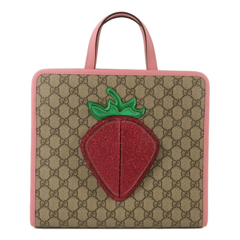 GUCCI 塗層帆布3D Strawberry Hand Bag手挽袋