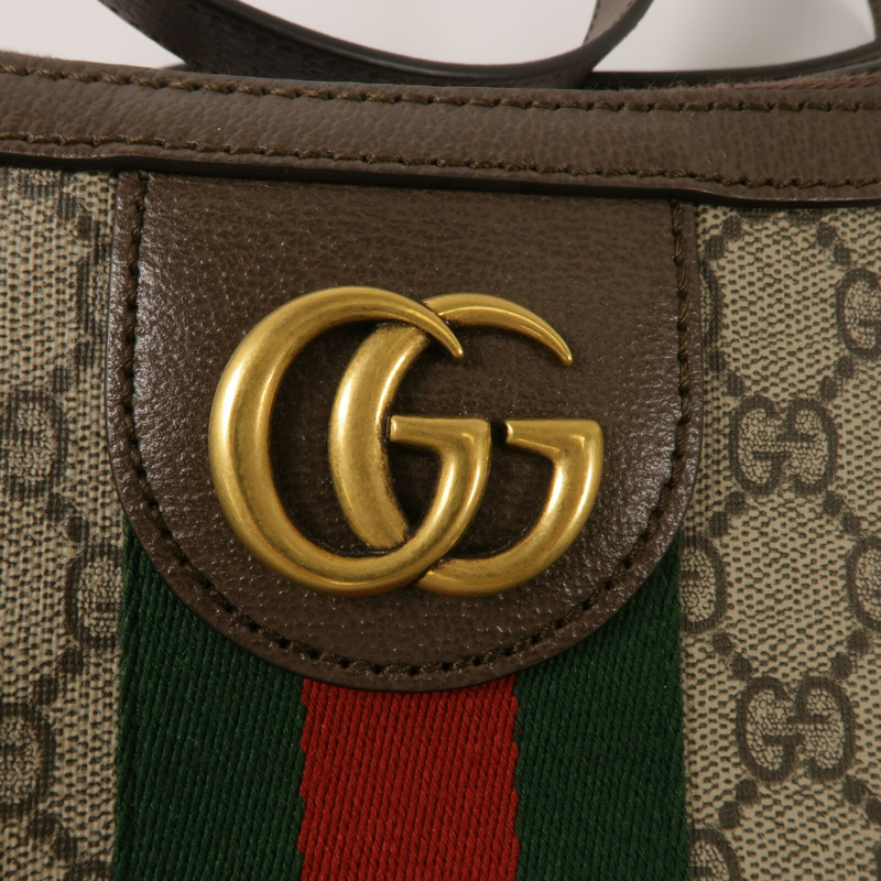 GUCCI 塗層帆布Ophidia Small Shoulder Bag肩背袋-7